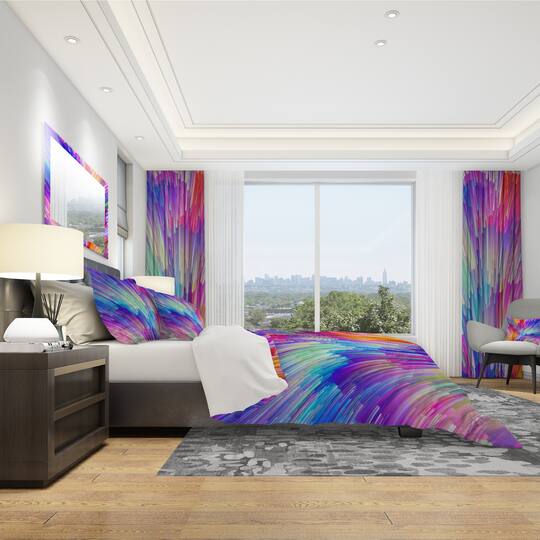 Designart 'Synergies of Painter Palette' Modern & Contemporary Bedding Set
